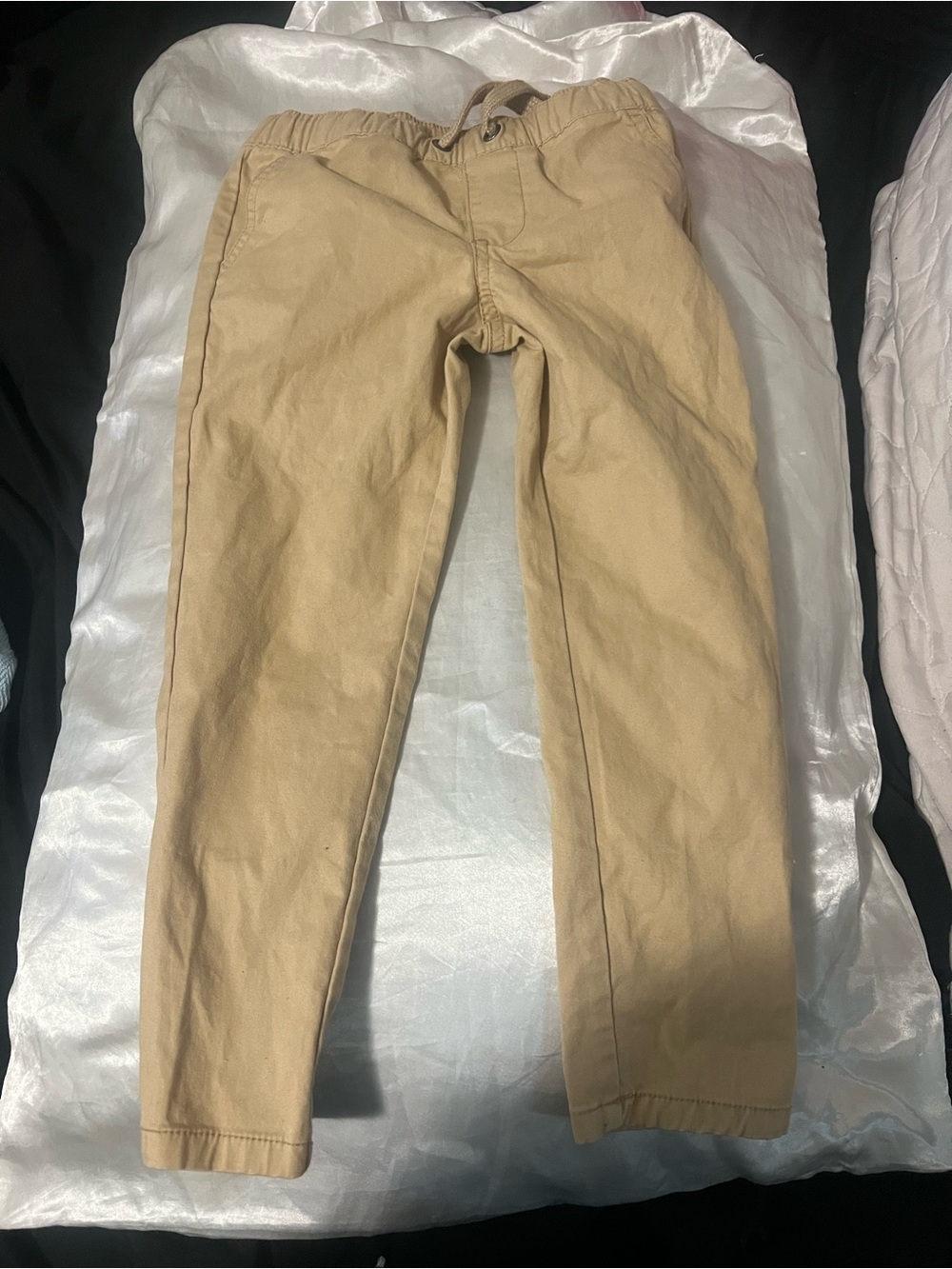 Toddler Khaki Drawstring Pants - Classic Tan
